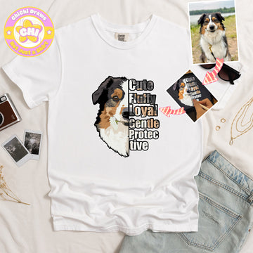 Custom T-Shirt Your Pet Haft-Face (Comfort Color 1717)
