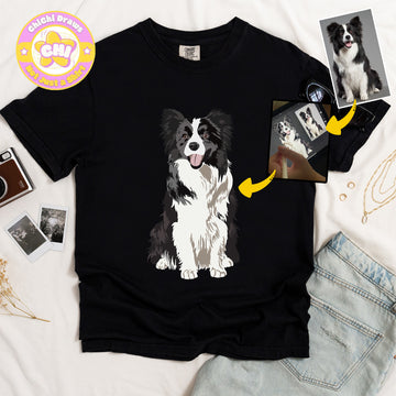 Custom T-Shirt Your Pet Illustrator (Comfort Color 1717)
