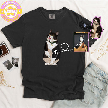 Custom T-Shirt Your Pet Crayon (Comfort Color 1717)
