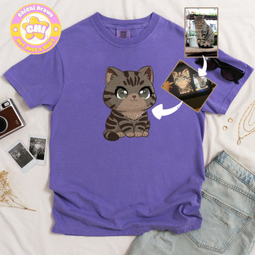 Custom T-Shirt Your Pet Chibi (Comfort Color 1717)