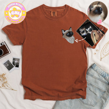 Custom T-Shirt Your Pet Anime Head (Comfort Color 1717)