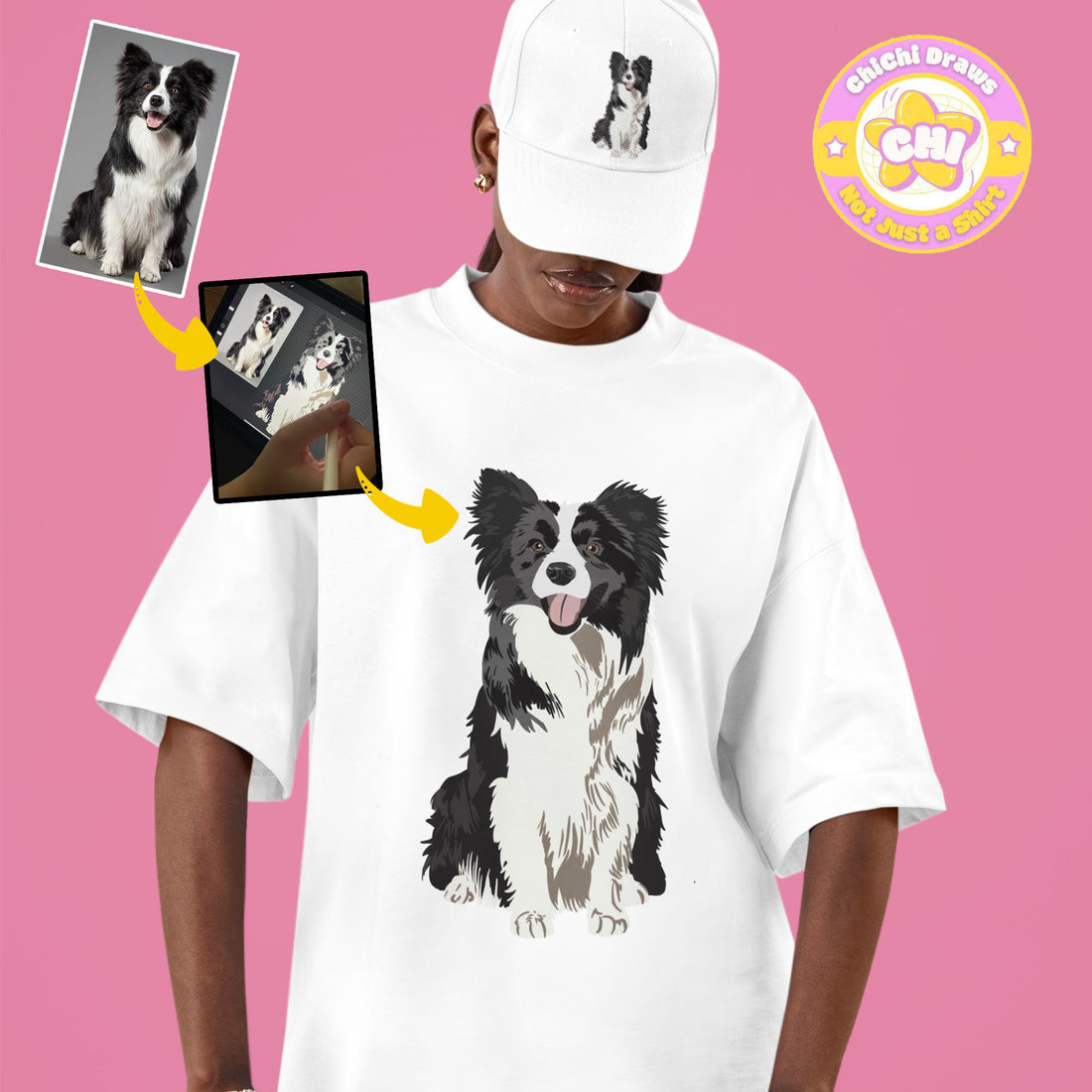 Custom T-Shirt Your Pet Illustrator (Comfort Color 1717)
