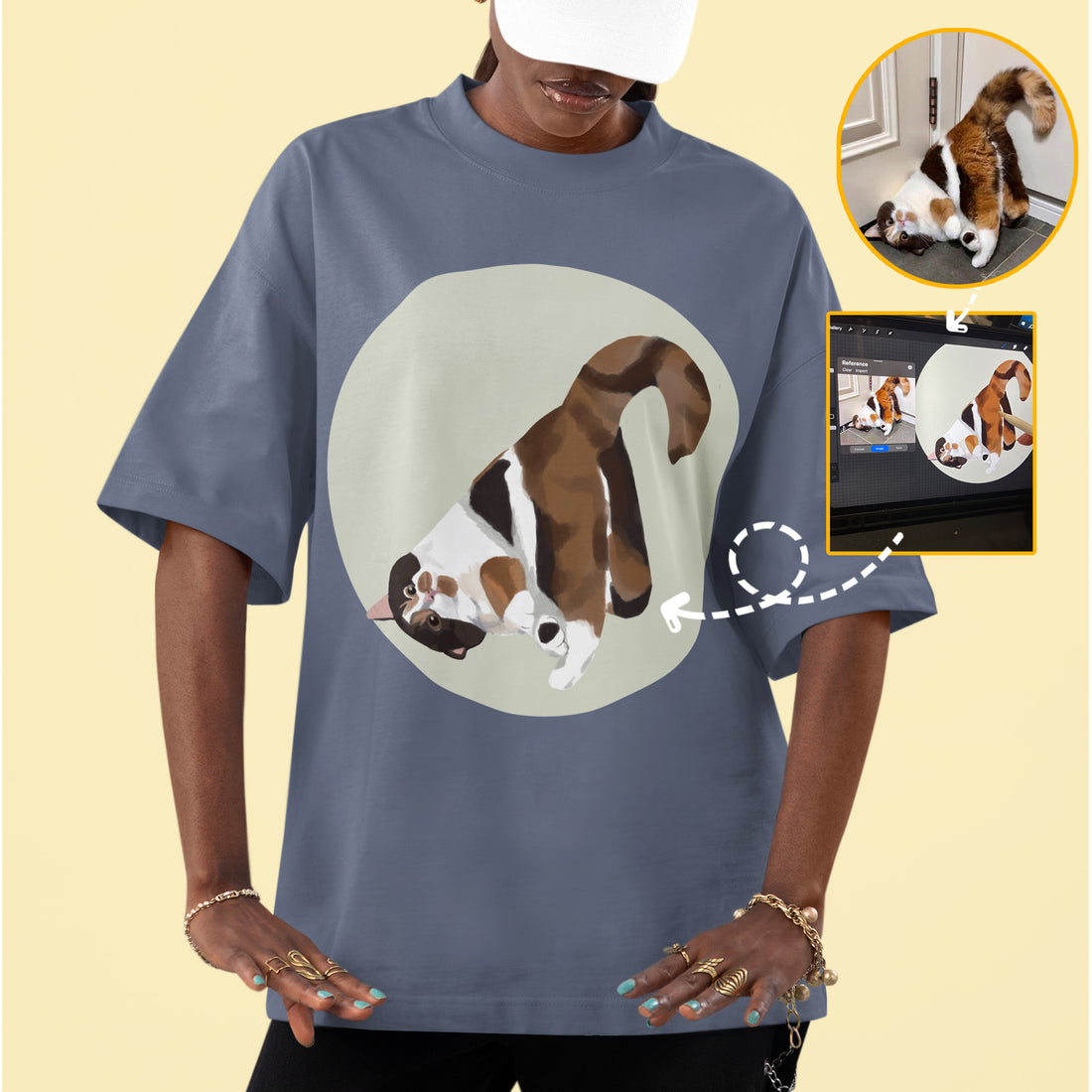 Custom T-Shirt Your Pet Crayon (Comfort Color 1717)